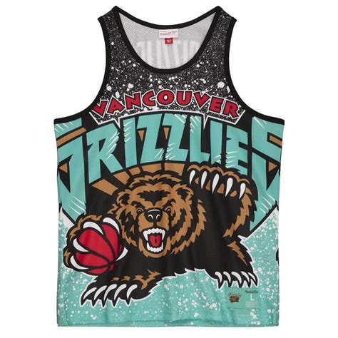 Mitchell And Ness Nba Jumbotron Sublimated Tank Vancouver Grizzlies O