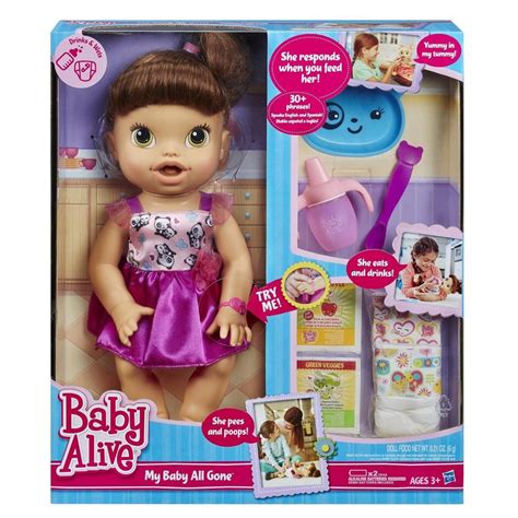 Baby Alive My Baby All Gone Doll Brunette 1849302867