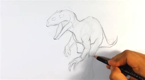 How To Draw Indominus Rex From Jurassic World Easy Stuff To Draw Art Tutorials And Drawing