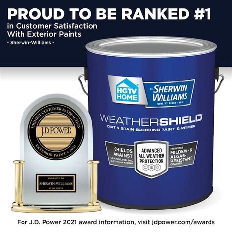 Hgtv Home By Sherwin Williams Weathershield Flat Exterior Tintable