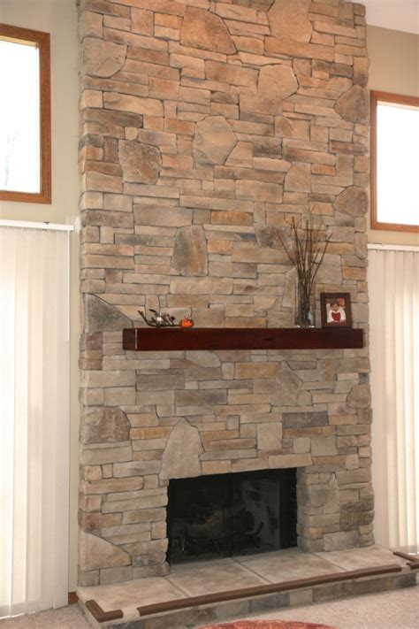 Here are the before and after photos of my cast stone fireplace installation. Stone for Fireplace - Fireplace Veneer Stone