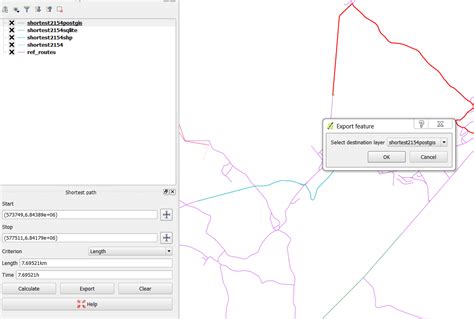 Qgis Road Graph Export Doesnt Work To Layer Postgis Database