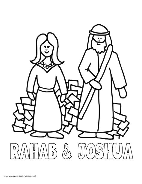 Rahab Hides The Spies Coloring Pages Coloring Pages