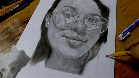 Realistic Portrait Drawing Time Lapse Graphite Pencils Youtube