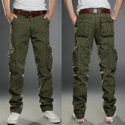 2020 Brand Mens Military Cargo Pants Multi Pockets Baggy Men Pants