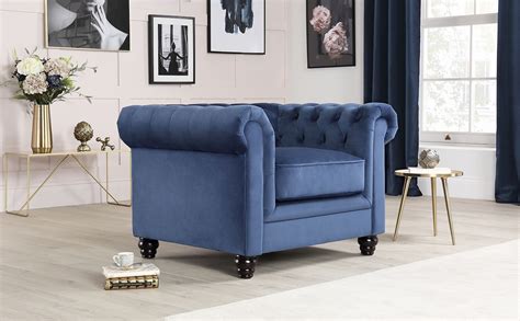 It is available in velour upholstery fabric and. Hampton Blue Velvet Fabric Chesterfield Armchair Only £449 ...