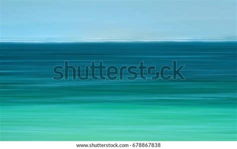 Abstract Blurred Shapes Turquoise Dark Blue Stock Illustration