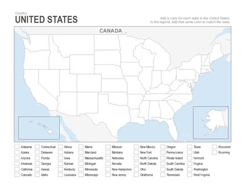 A keyword outline is useful when giving a speech or presentation. Printable Usa Map To Color | Printable US Maps