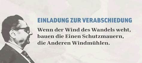 Feier zum renteneintritt viele tolle ideen. „Wind des Wandels" - Verabschiedung von ...