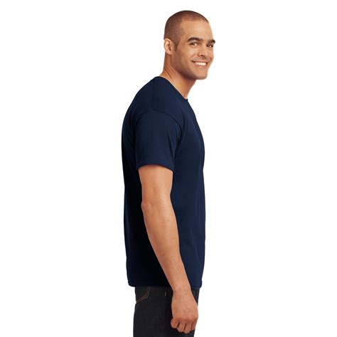 Hanes 5170 Ecosmart 5050 Cottonpolyester T Shirt Navy Full Source