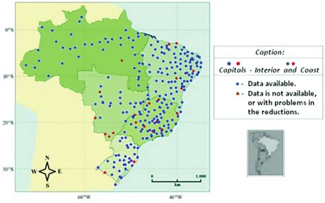 Instituto Nacional De Meteorologia Inmet Weather Stations In Brazil