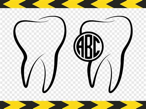 Download Tooth Dentist SVG DIY Tooth monogram Car Decal Shirt ...