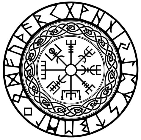 Vegvisir Icelandic Norse Viking Compass By Johnnet Redbubble