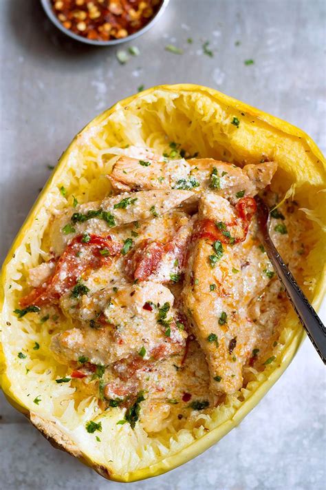 Chicken Spaghetti Squash Recipe — Eatwell101