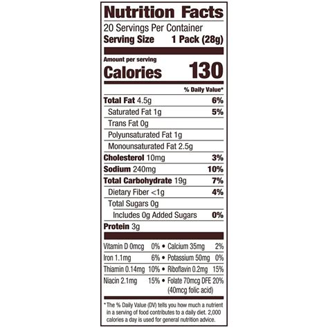 Goldfish Original Nutrition Facts Cullys Kitchen