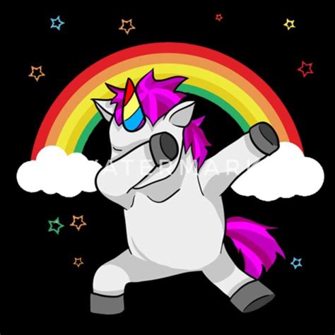 Dabbing Unicorn Funny Dab Dance Rainbow Mens Premium T Shirt Spreadshirt