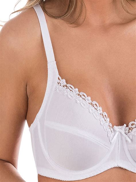 naturana naturana white soft cup underwired full cup bra size 34 b d