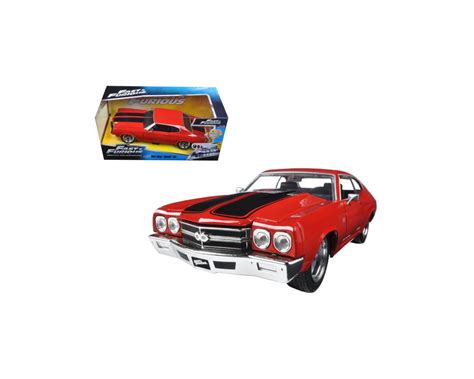 Jada Fast Furious Dom S Chevy Chevelle Ss Red W Black Stripes