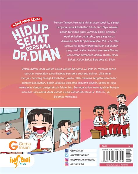 Komik Anak Sehat Hidup Sehat Bersama Dr Dian Sahabat Gema Insani