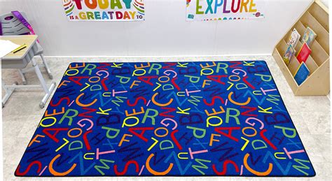 Colorful Letters Alphabet Rug For Kids