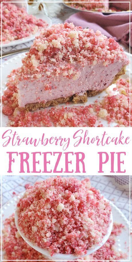 Strawberry Shortcake Freezer Pie Portlandia Pie Lady Recipe