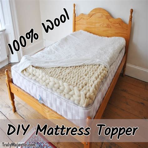 Diy Wool Mattress Topper Easy No Sew Truly Majestic Diy Mattress