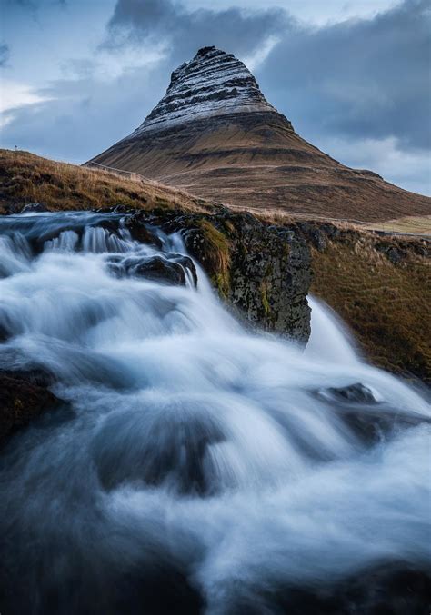 Kirkjufell Wasserfall Island Wandbild