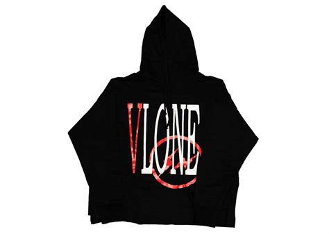 Buy Vlone X Fragment Og Logo Red V Hoodie Black Online In Australia