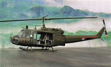Uh 1d Huey 7th Air Cavalry Vietnam 1970 Ready For Inspection