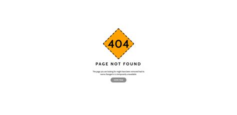 Html Error Page Templates