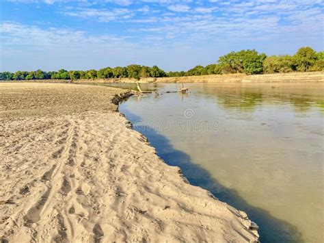 Luangwa River South Luangwa National Park Zambia Stock Image Image Of
