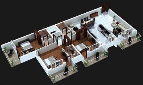 We have plans to suit a wide range of different block sizes, configurations and frontages. 50 Three "3" Bedroom Apartment/House Plans | Architecture ...