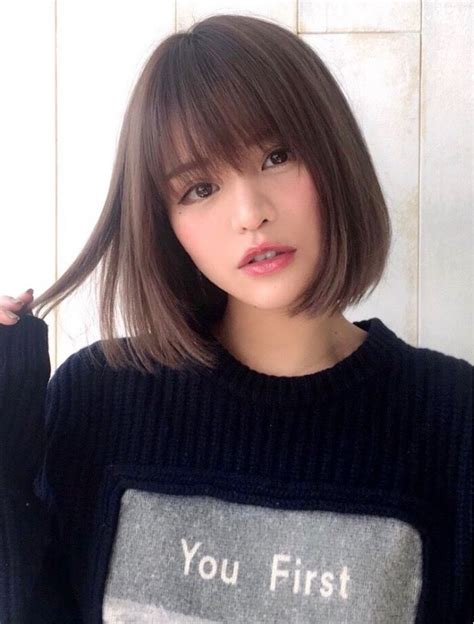 29 hairstyles with bangs and layers for short hair 50 korean hairstyles that you can try right now. K-Style: Straight Short Hair With Bangs Korean Style