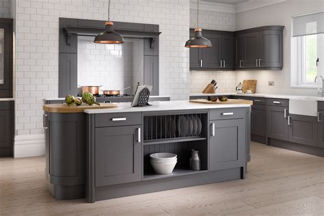 Anthracite Kitchen With White Kitchen Tiles Kitchens 2020 Trends