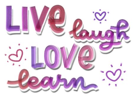 Handbeschriftung Beliebte Zitate Bild Von Live Lachen Liebe Lernen