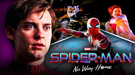 spider man no way home trailer gives tobey maguire s green goblin quote a clever twist