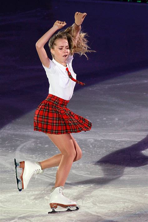 Figure Skater Performs Sizzling Schoolgirl Routine On Ice