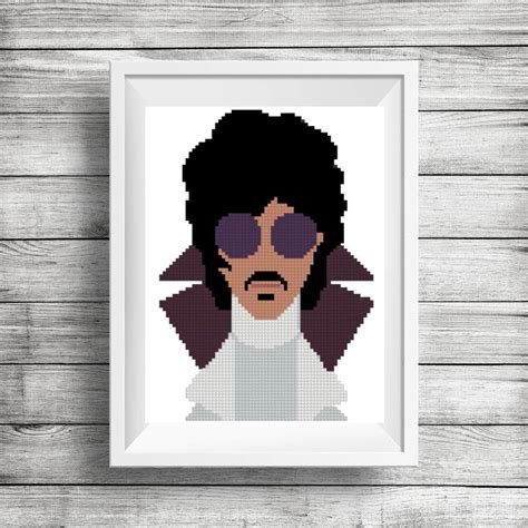 Counted Cross Stitch Pattern Prince Rogers Nelson Modern