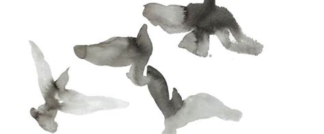 Birds In Flight Minimalist Abstract Painting Bird Wildlife Art