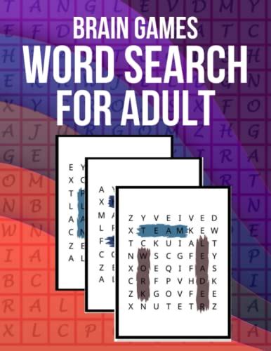Brain Games Word Search For Adult Over Adult Puzzles To Finish With