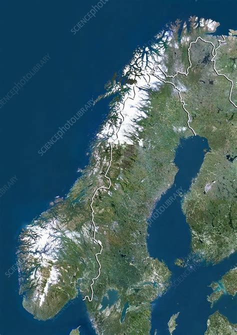 Then narrow your results by. Norway, satellite image - Stock Image - C013/4034 ...