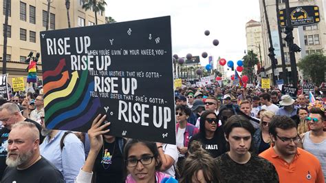 la pride s resist march draws tens of thousands to west hollywood abc7 los angeles
