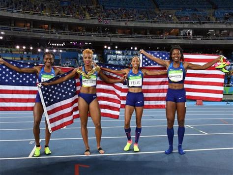 u s women cruise to gold medal in 4x400 relay