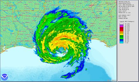 Tropic cyclones are whirls caused by low atmospheric pressure. Humor-Funny-Pics: National Weather Radar image of Katrina ...
