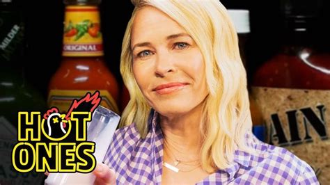 Chelsea Handler Goes Off The Rails While Eating Spicy Wings Hot Ones Chelsea Handler Spicy