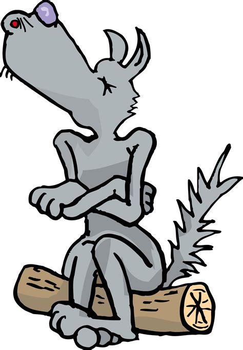 Big Bad Wolf Gray Wolf Animation Clip Art Wolf Png Download Full