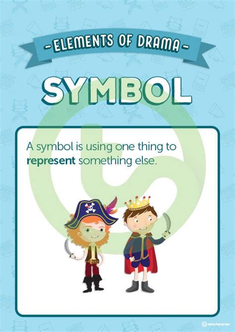 Symbol Elements Of Drama Poster Teaching Resource Teach Starter