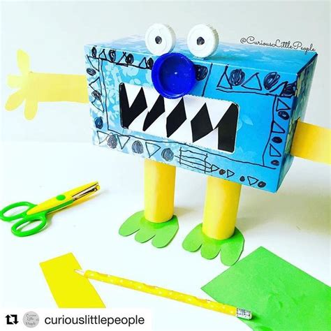 What A Gorgeous Recycled Monster Idea From Curiouslittlepeople Repost