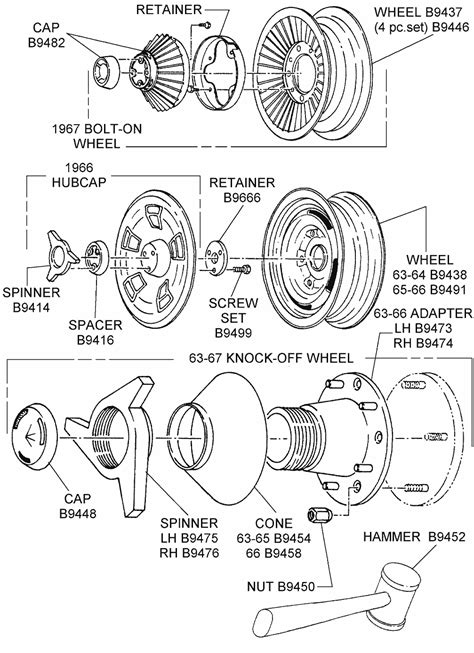 Wheels And Related Diagram View Chicago Corvette Supply