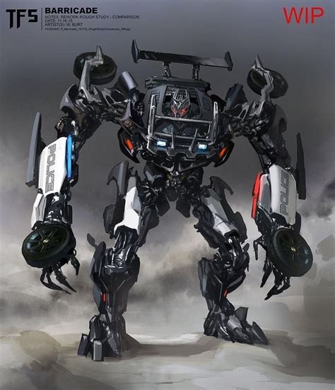 Decepticon Barricade Redesign Concept Art Based On His First Apperence